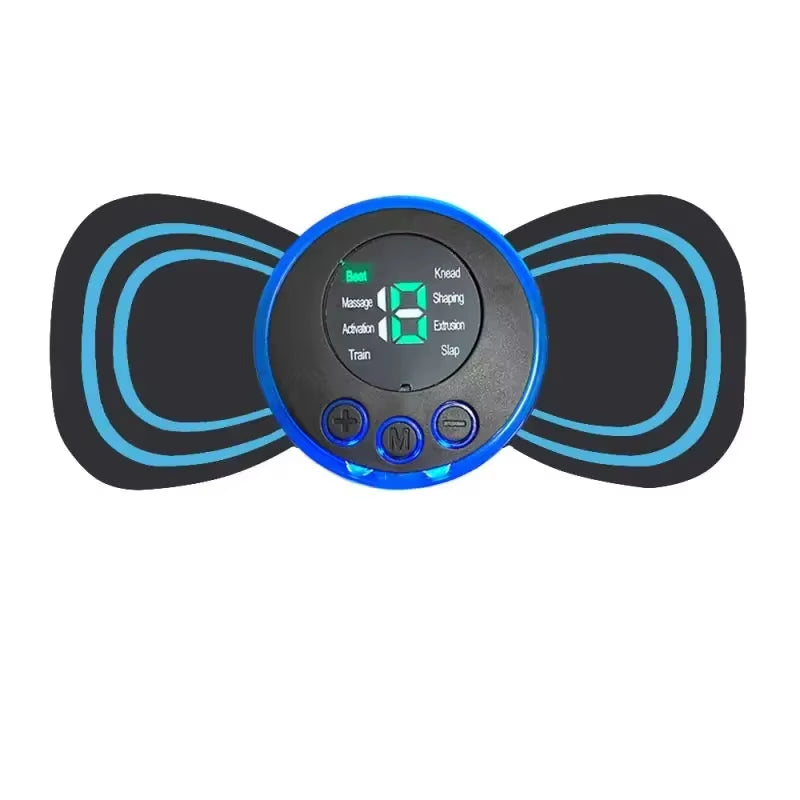 Electric Muscle Massager Set EMS Neck Massage Machine With8 Modes and 19 Strength Levels Portable Vibrating Treatment Instrument